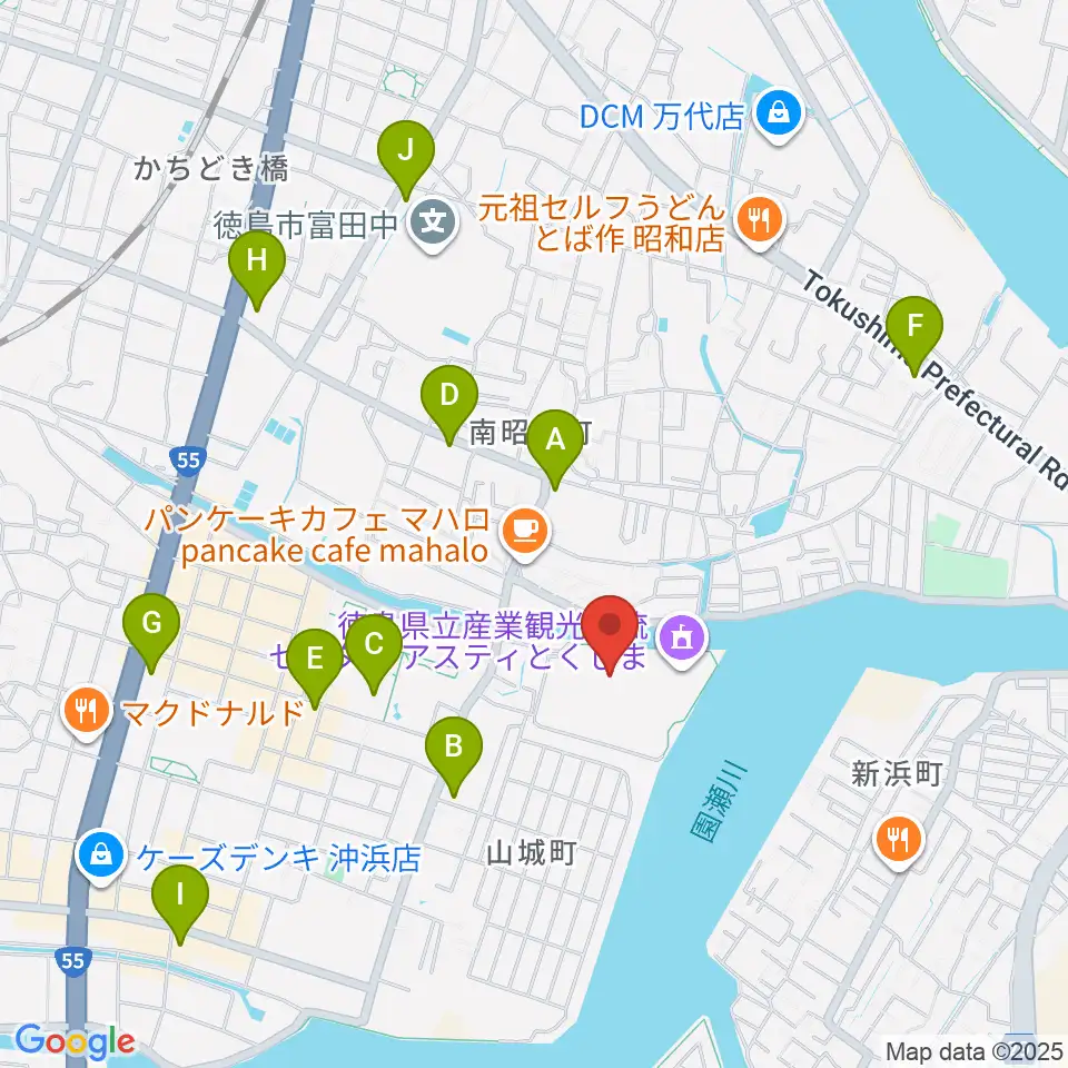 エフエムびざん B-FM791周辺のコンビニエンスストア一覧地図