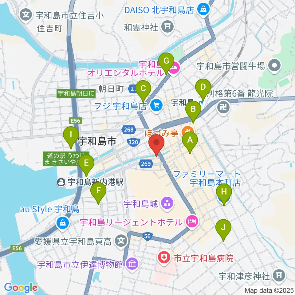 FMがいや周辺のコンビニエンスストア一覧地図