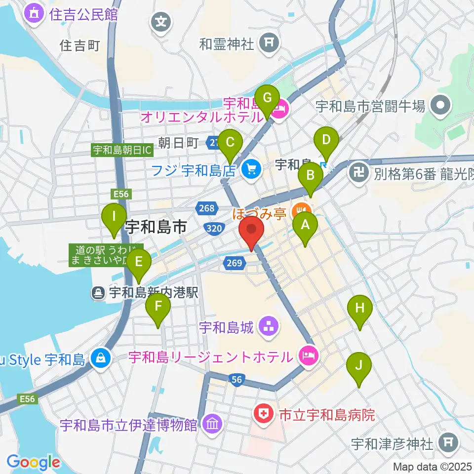 FMがいや周辺のコンビニエンスストア一覧地図
