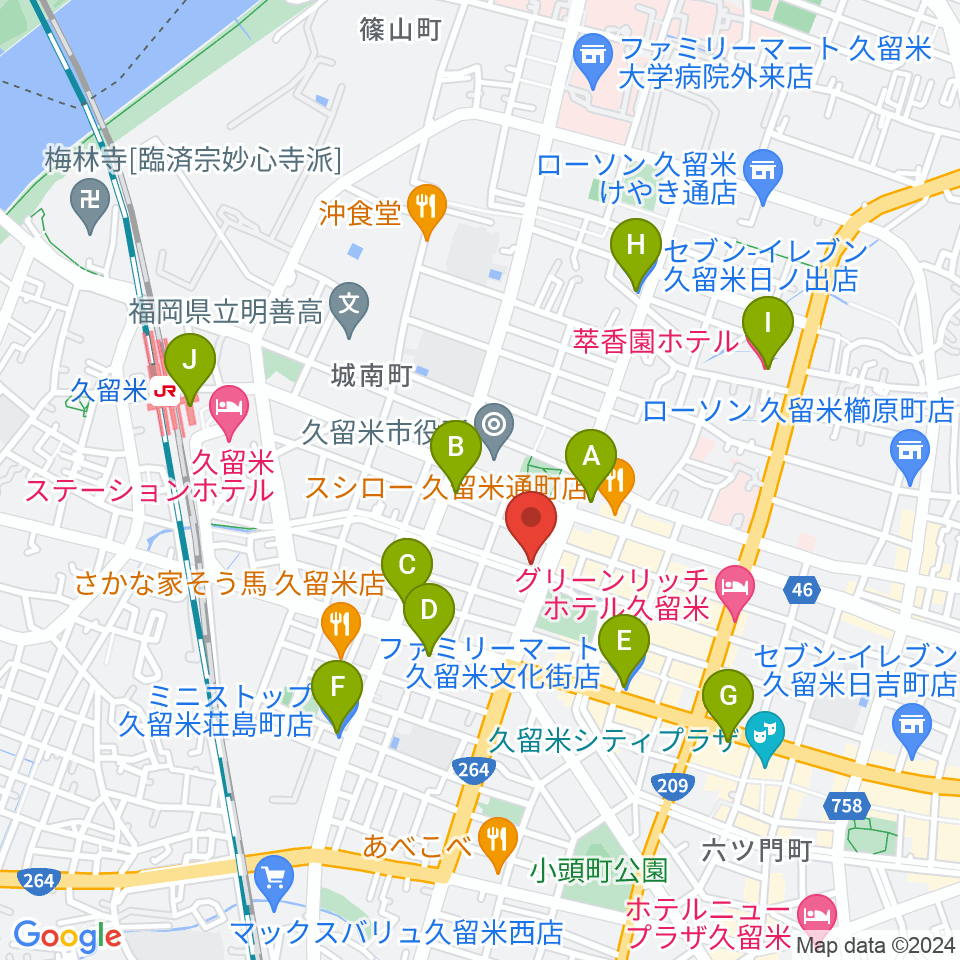 ドリームスエフエム周辺のコンビニエンスストア一覧地図