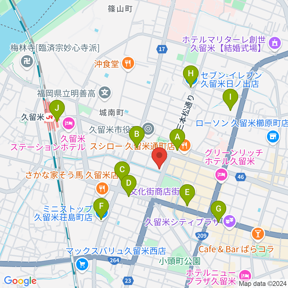 ドリームスエフエム周辺のコンビニエンスストア一覧地図