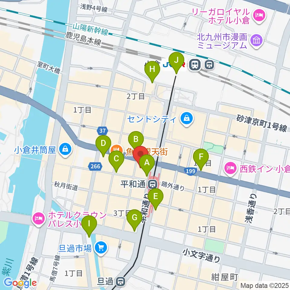 FM KITAQ周辺のコンビニエンスストア一覧地図