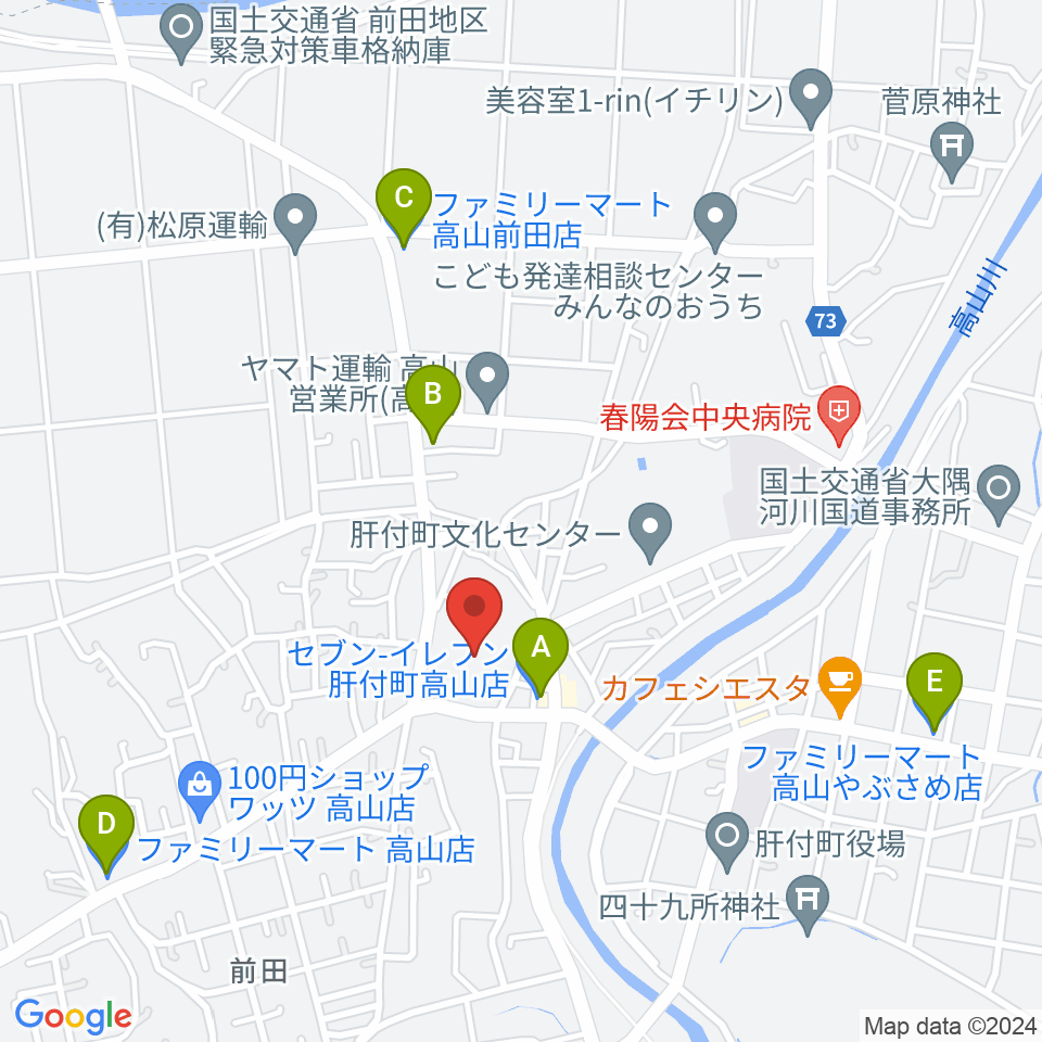 FMきもつき周辺のコンビニエンスストア一覧地図