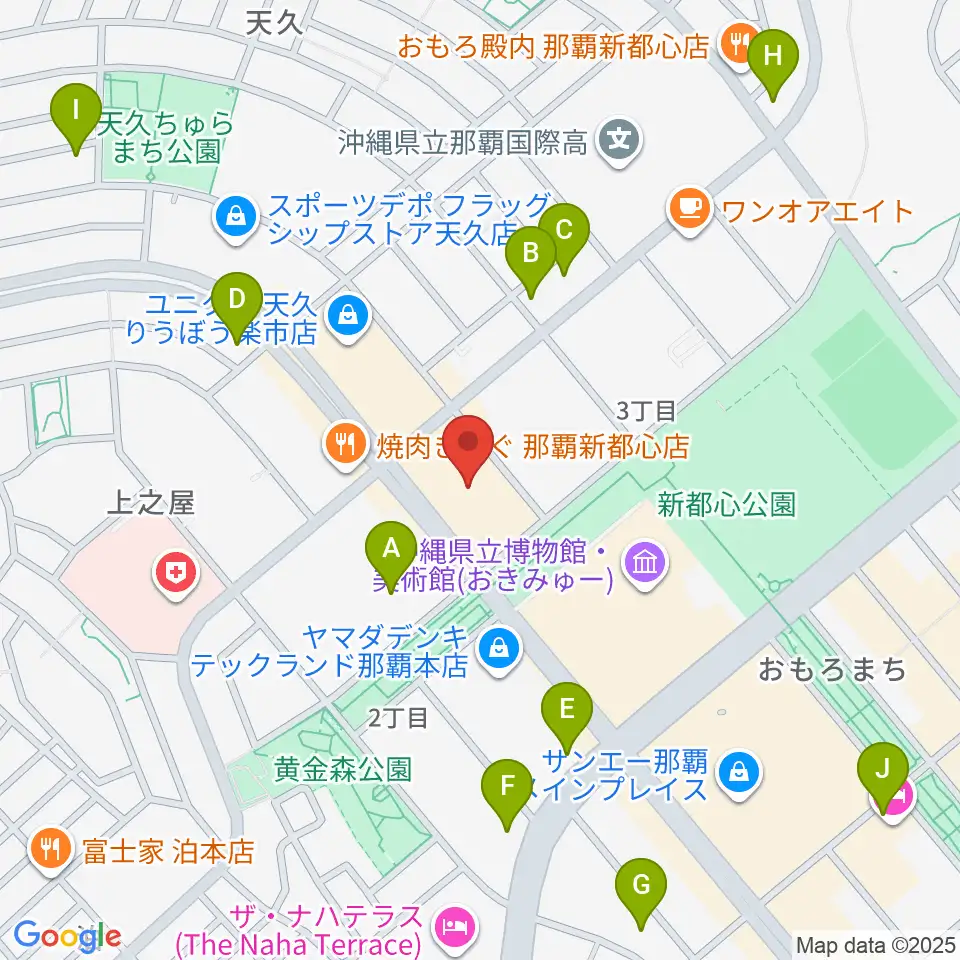 FMレキオ周辺のコンビニエンスストア一覧地図