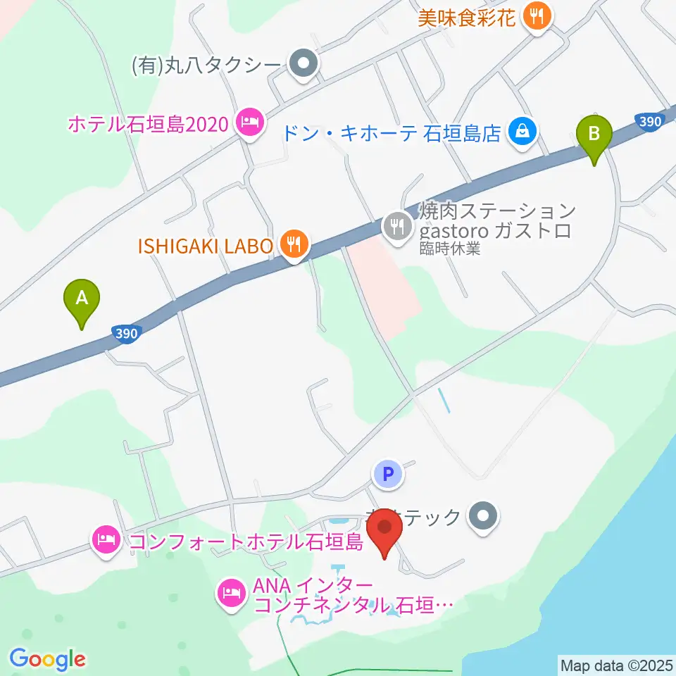 FMいしがきサンサンラジオ周辺のコンビニエンスストア一覧地図