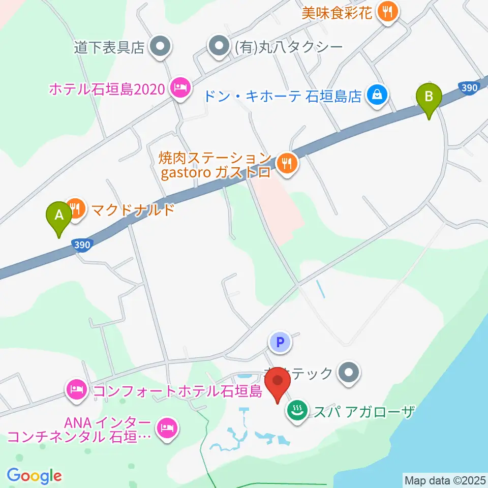 FMいしがきサンサンラジオ周辺のコンビニエンスストア一覧地図