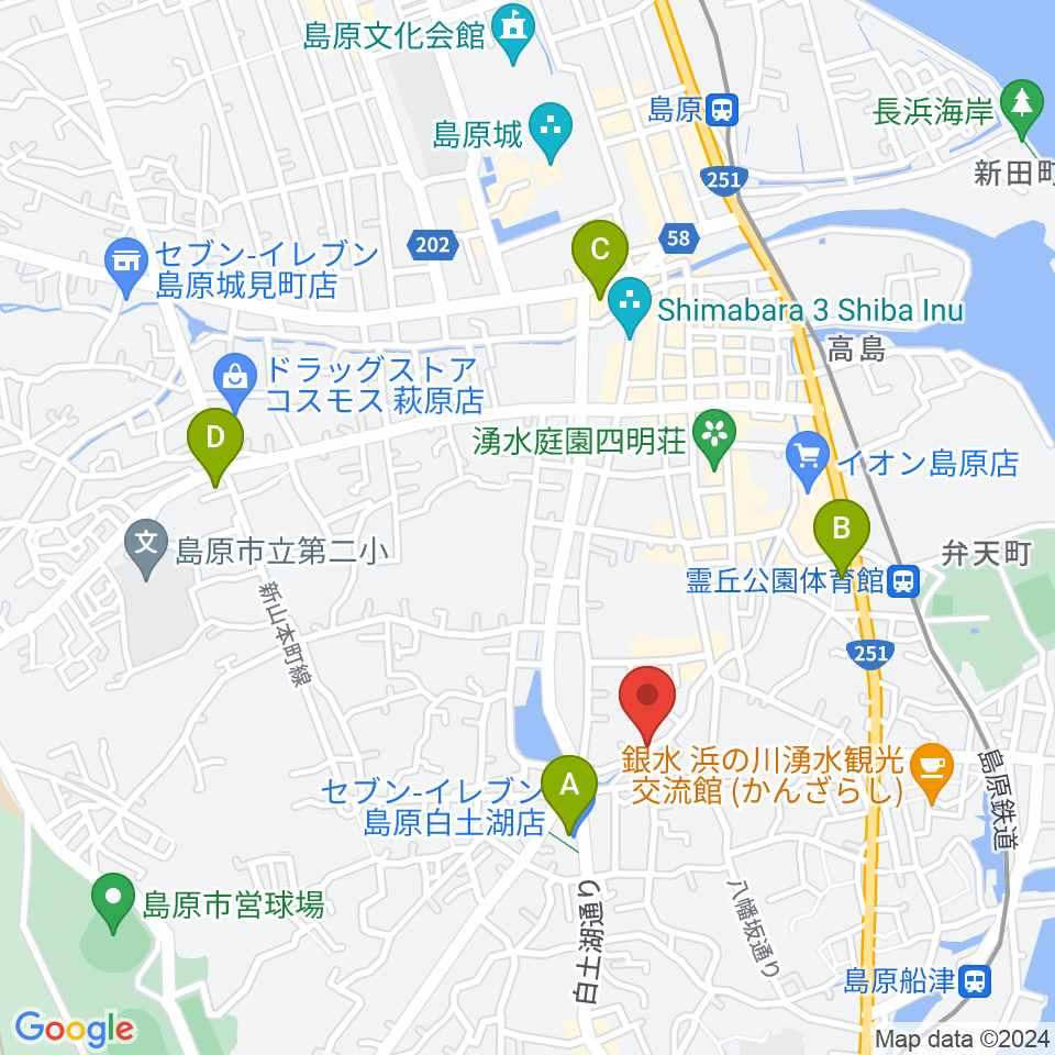 FMしまばら周辺のコンビニエンスストア一覧地図