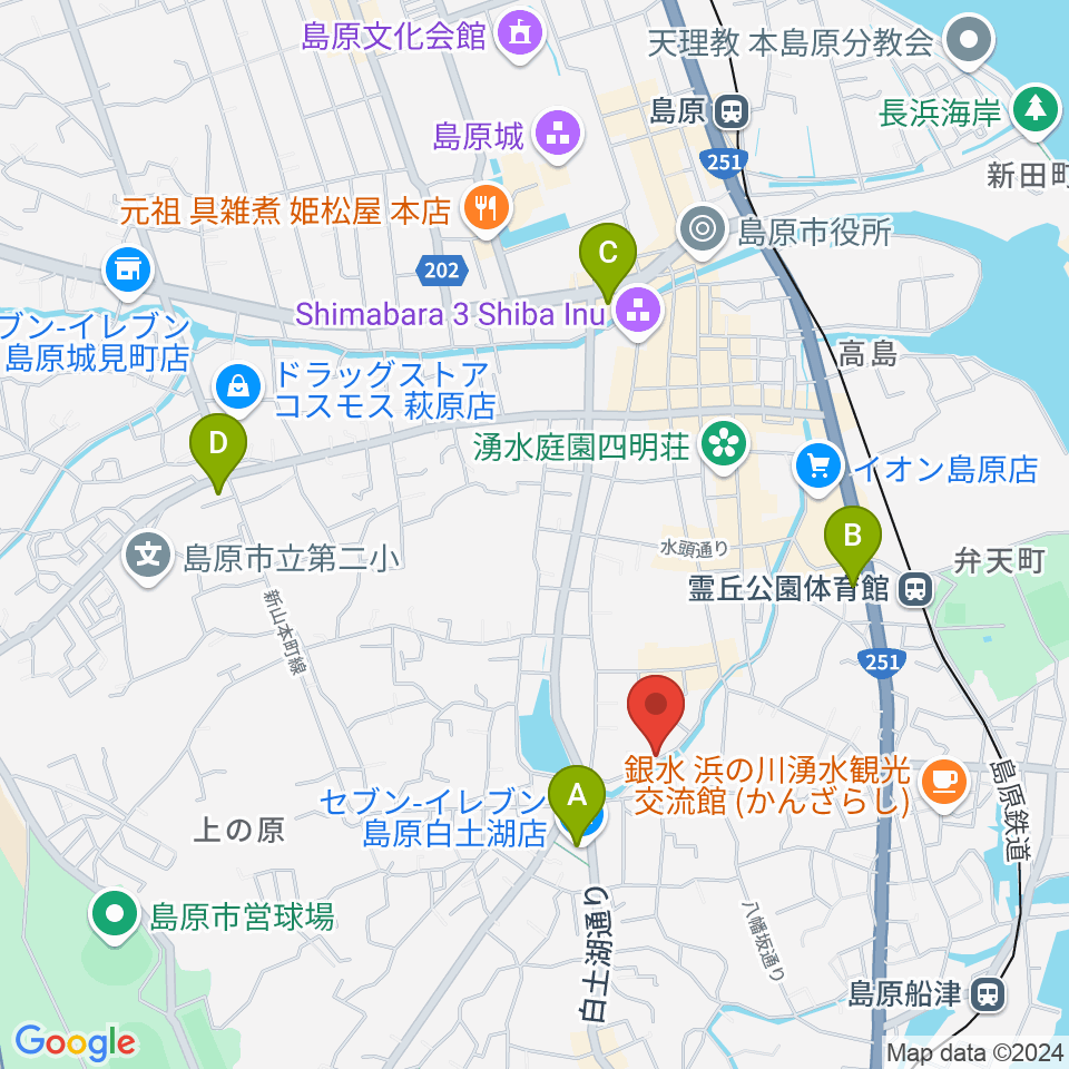 FMしまばら周辺のコンビニエンスストア一覧地図