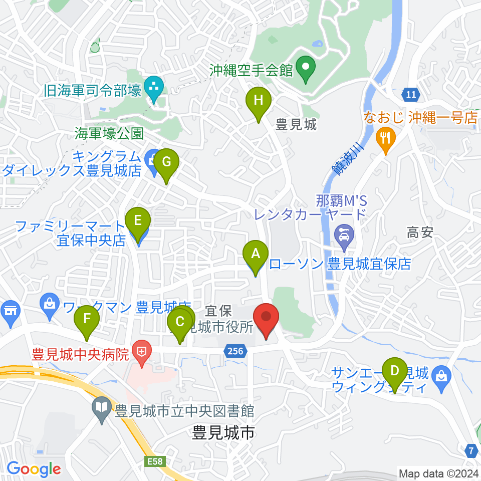 FMとよみ周辺のコンビニエンスストア一覧地図