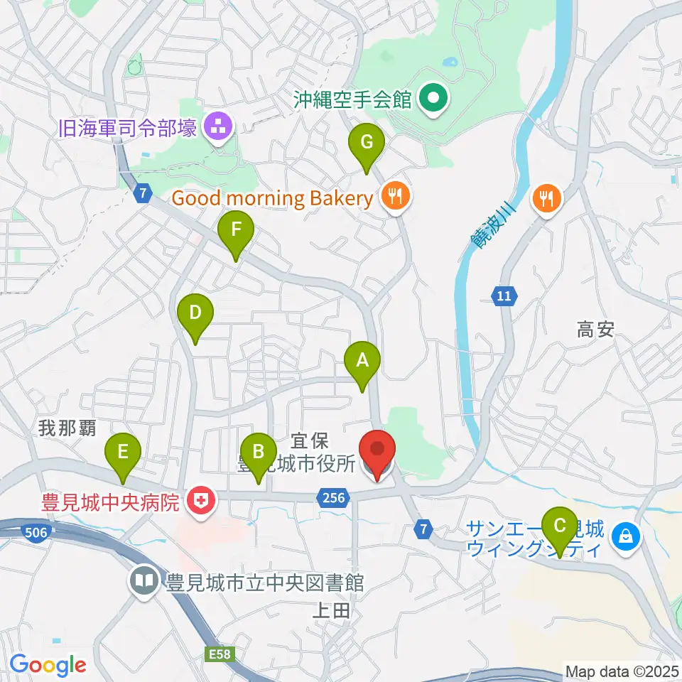 FMとよみ周辺のコンビニエンスストア一覧地図