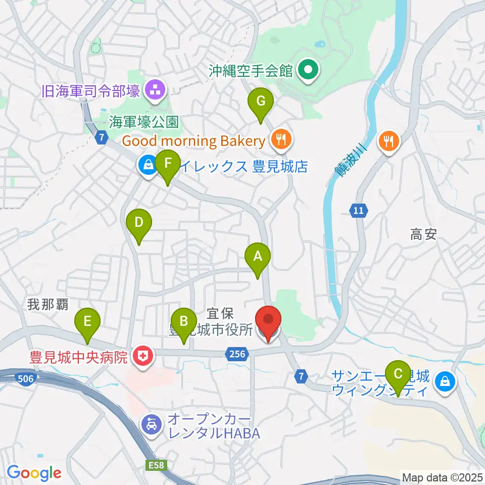 FMとよみ周辺のコンビニエンスストア一覧地図