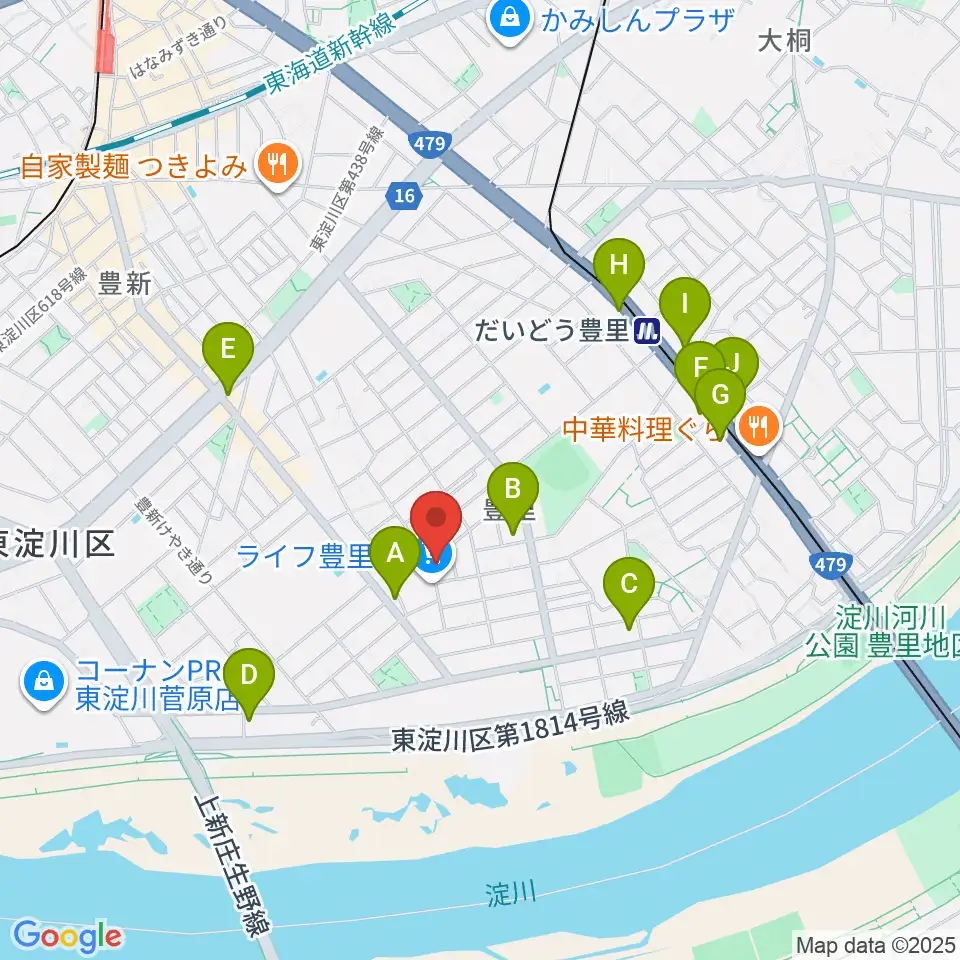 LIVEHOUSE39周辺のコンビニエンスストア一覧地図
