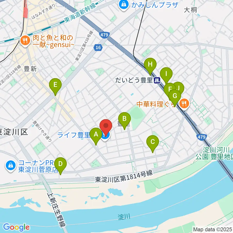 LIVEHOUSE39周辺のコンビニエンスストア一覧地図