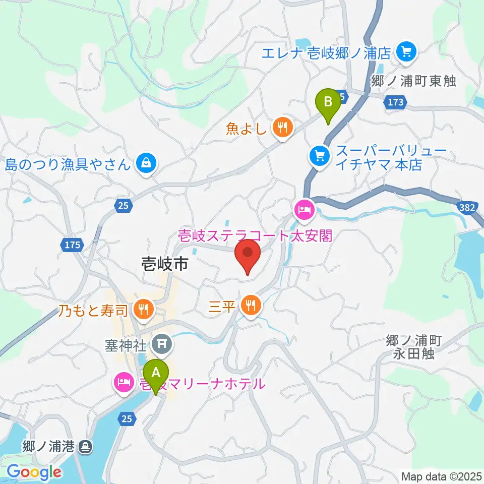壱岐エフエム周辺のコンビニエンスストア一覧地図