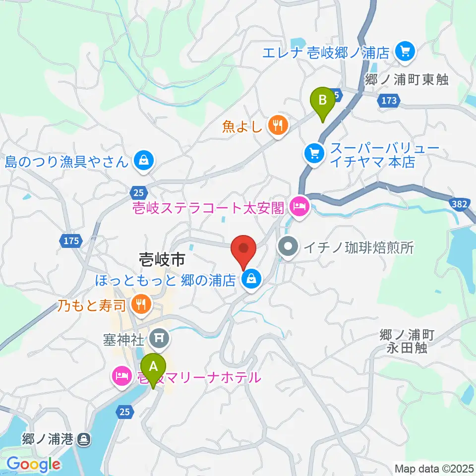 壱岐エフエム周辺のコンビニエンスストア一覧地図