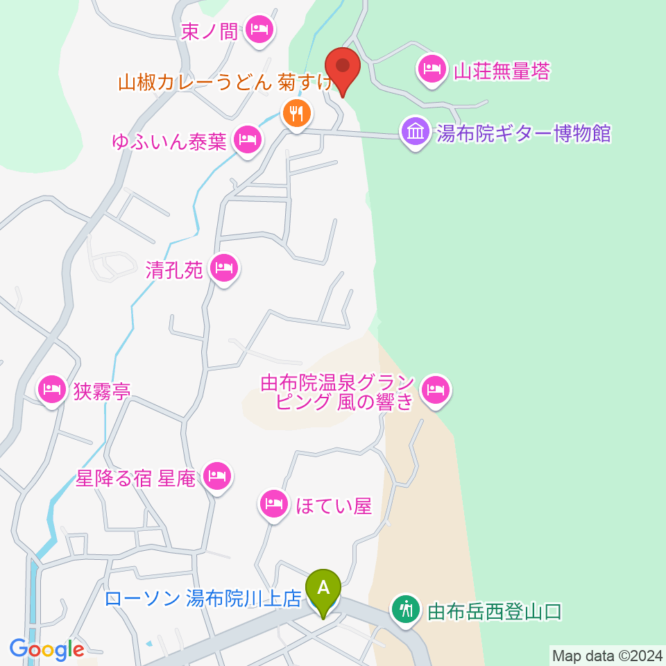 ゆふいんラヂオ局周辺のコンビニエンスストア一覧地図