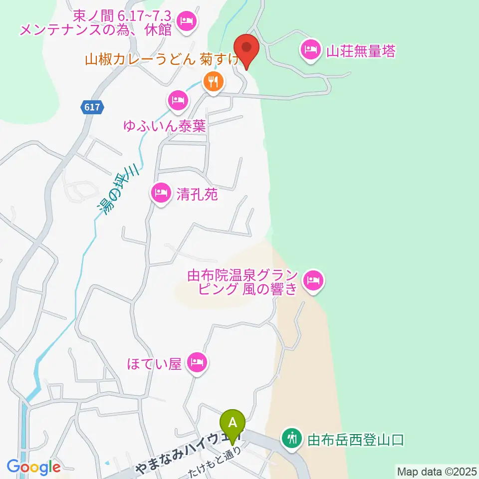 ゆふいんラヂオ局周辺のコンビニエンスストア一覧地図