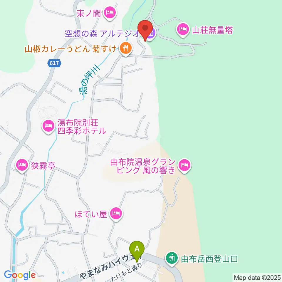 ゆふいんラヂオ局周辺のコンビニエンスストア一覧地図