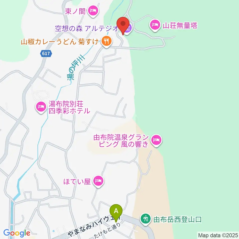 ゆふいんラヂオ局周辺のコンビニエンスストア一覧地図
