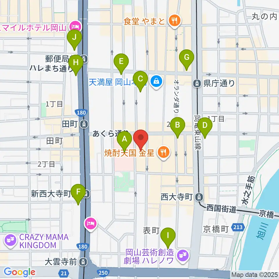 レディオモモ周辺のコンビニエンスストア一覧地図