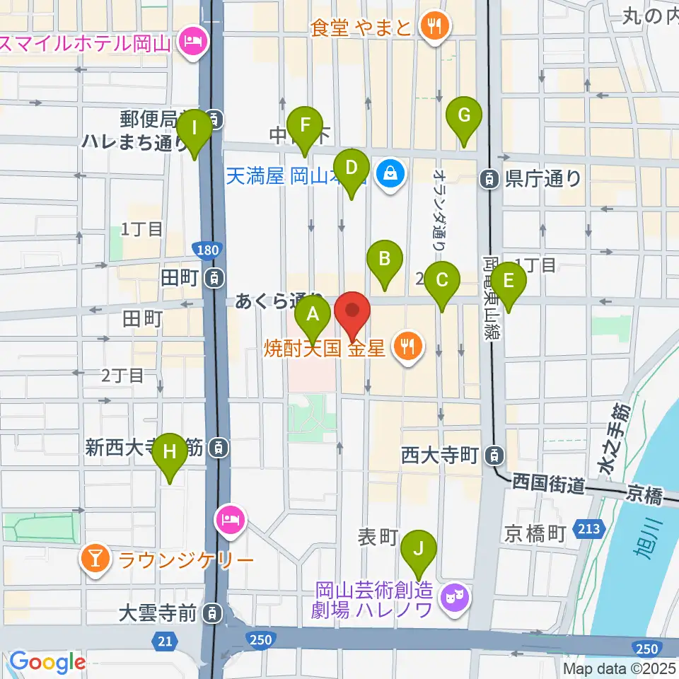 レディオモモ周辺のコンビニエンスストア一覧地図