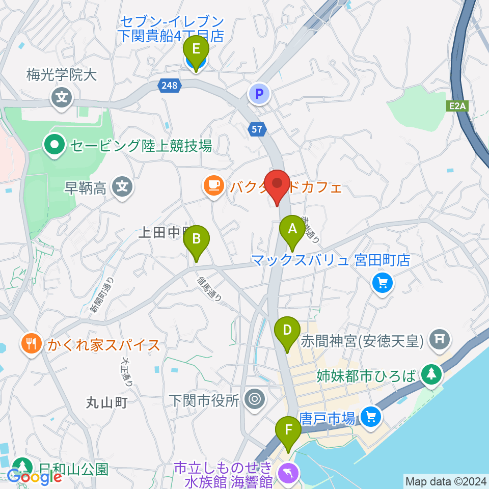 カモンFM周辺のコンビニエンスストア一覧地図