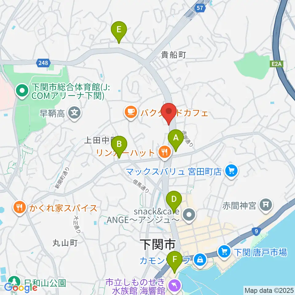 カモンFM周辺のコンビニエンスストア一覧地図
