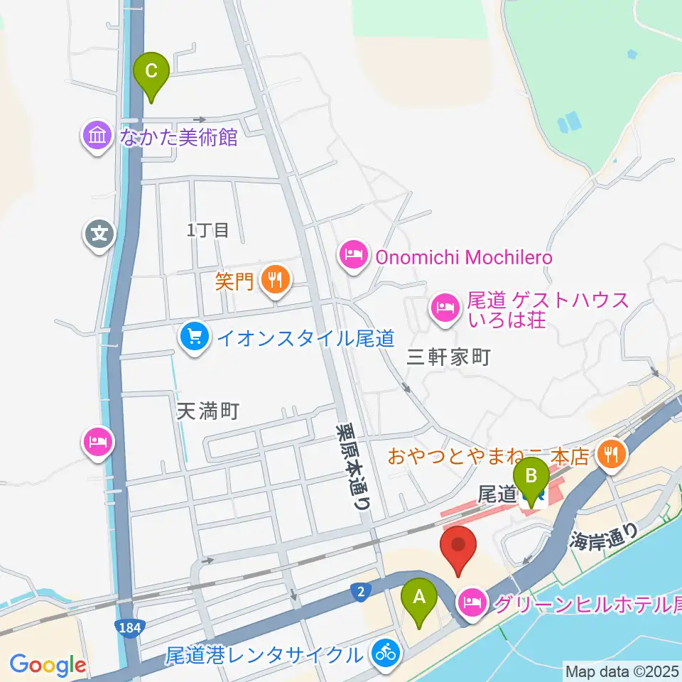 エフエムおのみち周辺のコンビニエンスストア一覧地図