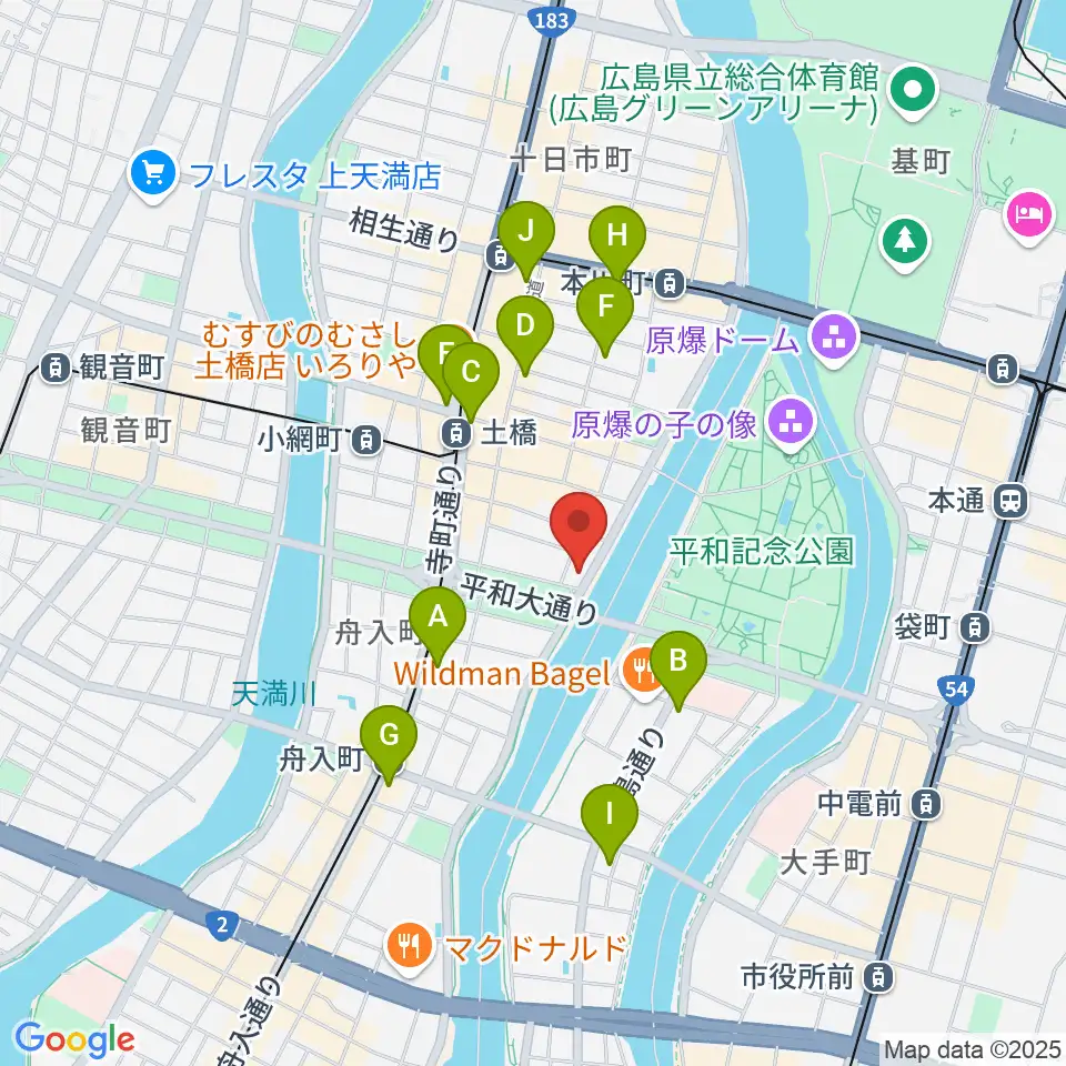 FMちゅーピー周辺のコンビニエンスストア一覧地図