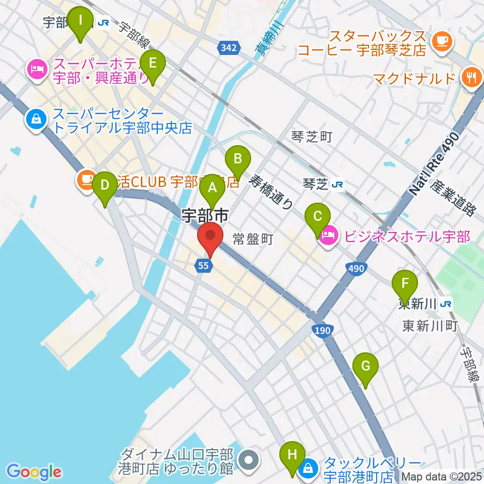 FMきらら周辺のコンビニエンスストア一覧地図