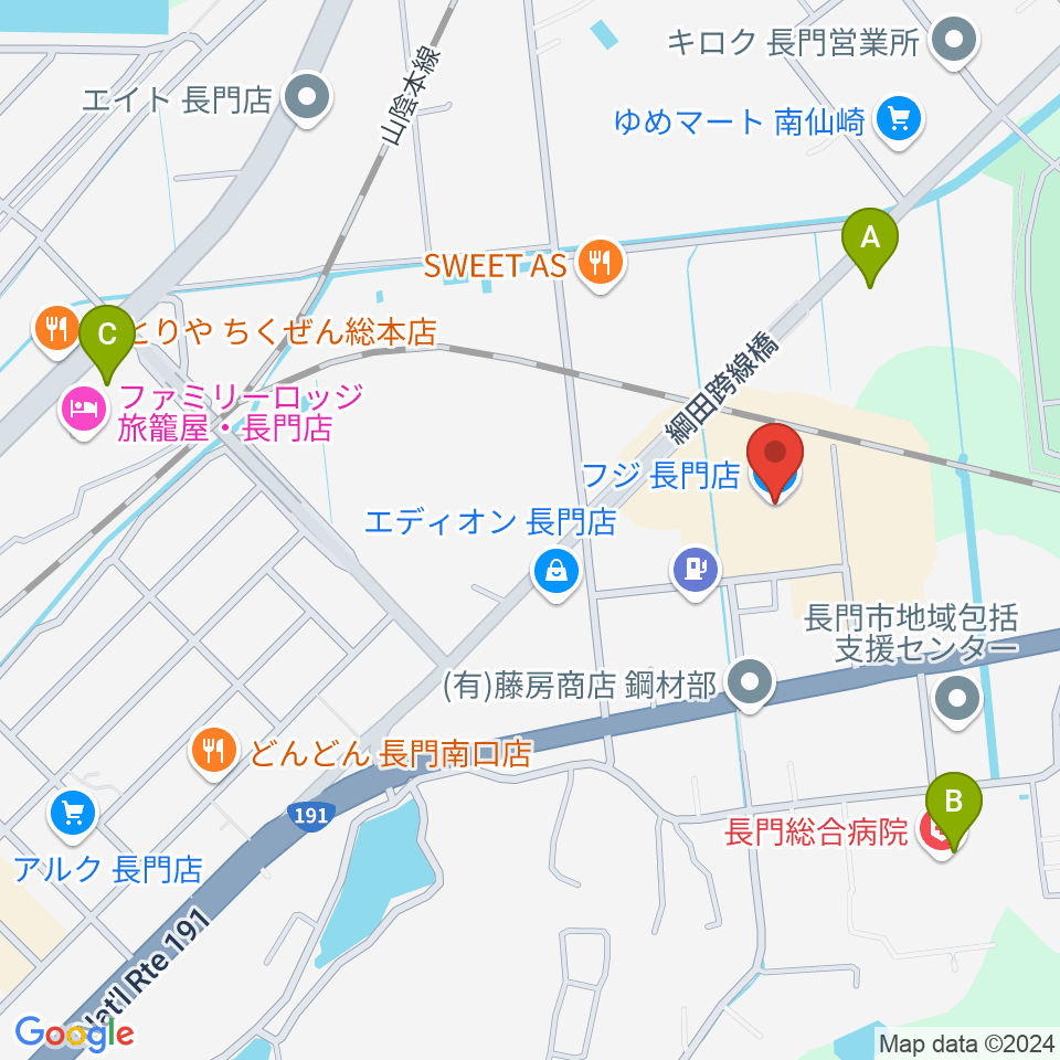 FM AQUA周辺のコンビニエンスストア一覧地図