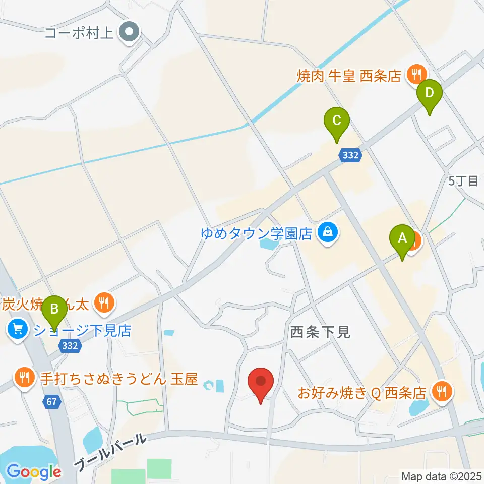 FM東広島周辺のコンビニエンスストア一覧地図