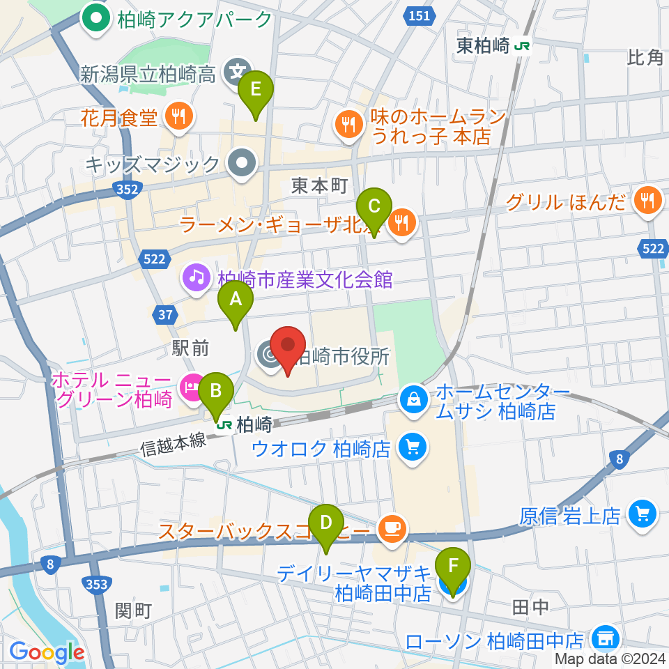 FMピッカラ周辺のコンビニエンスストア一覧地図