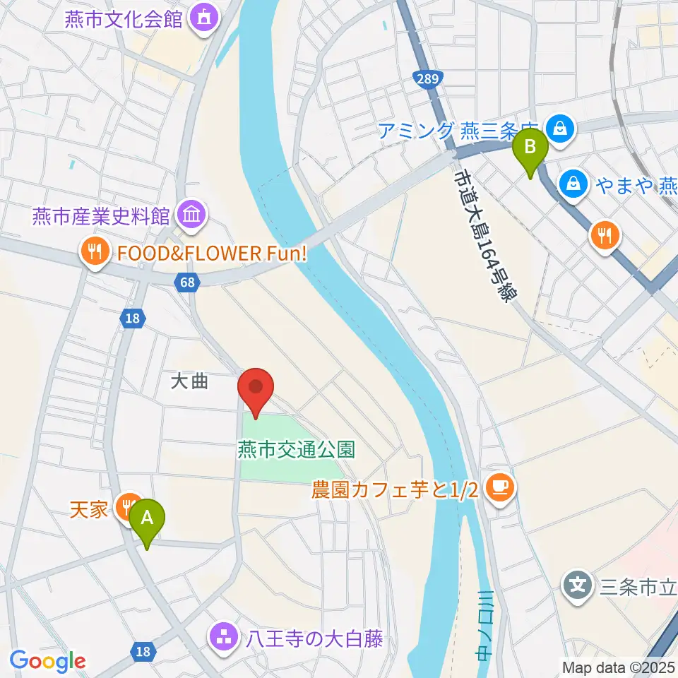 燕三条エフエム周辺のコンビニエンスストア一覧地図
