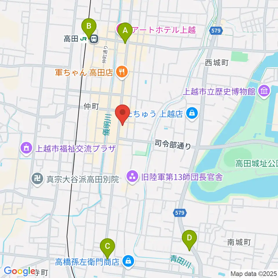 FMじょうえつ FM-J周辺のコンビニエンスストア一覧地図