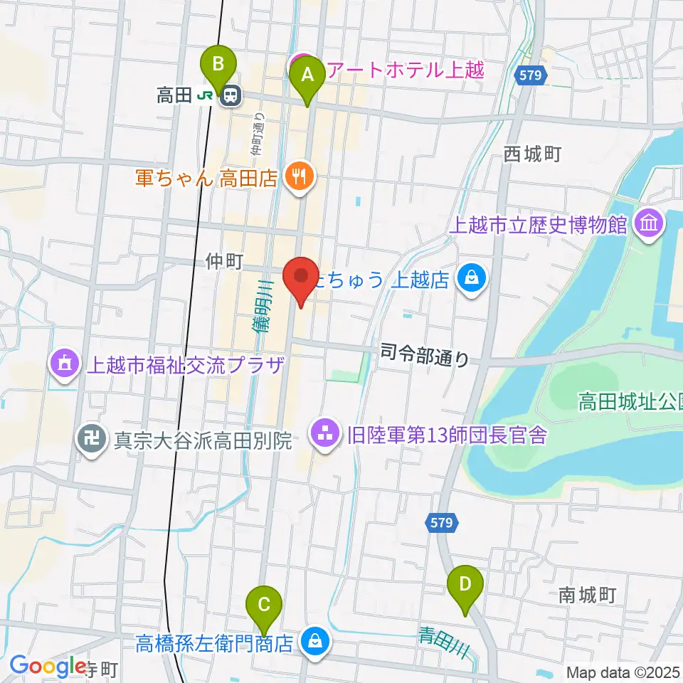 FMじょうえつ FM-J周辺のコンビニエンスストア一覧地図