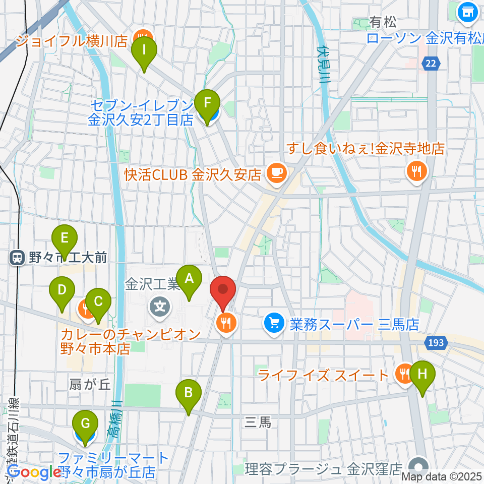 えふえむ・エヌ・ワン周辺のコンビニエンスストア一覧地図