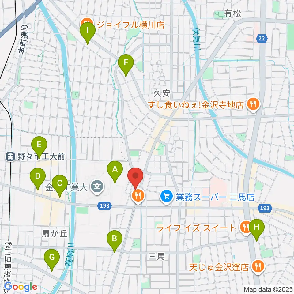 えふえむ・エヌ・ワン周辺のコンビニエンスストア一覧地図