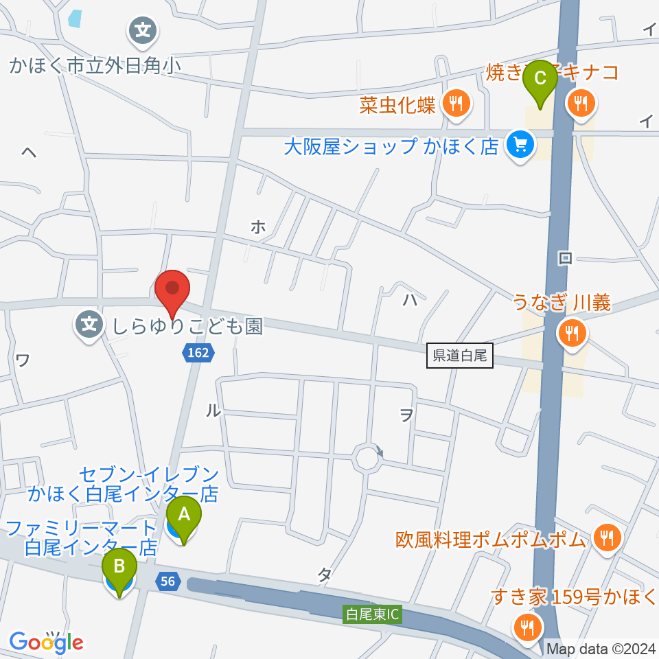 FMかほく周辺のコンビニエンスストア一覧地図