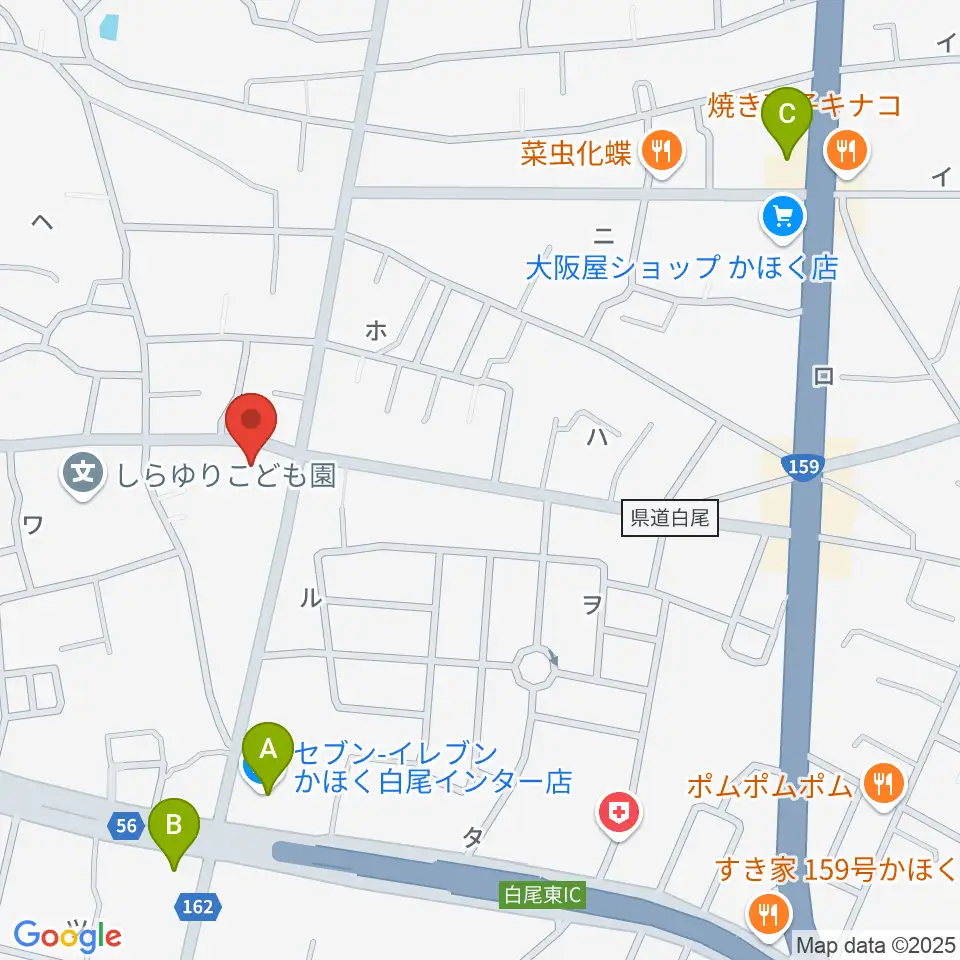 FMかほく周辺のコンビニエンスストア一覧地図