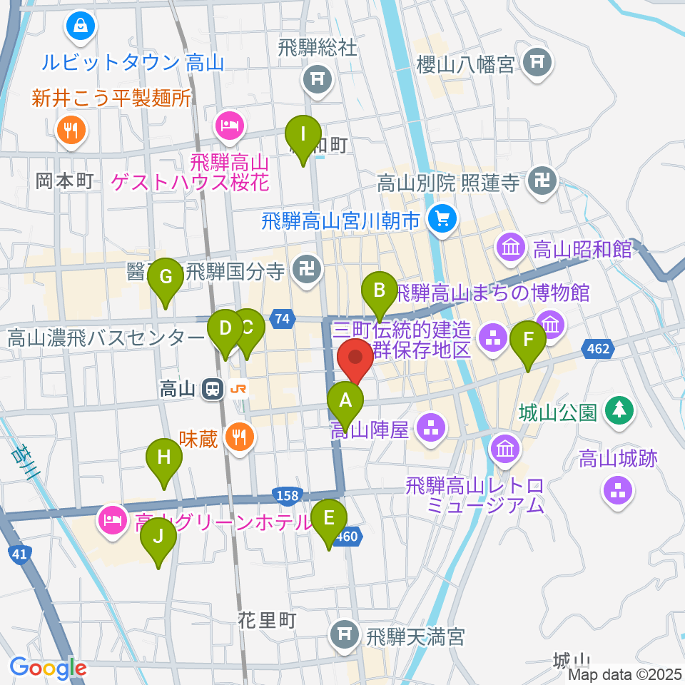 Hits FM周辺のコンビニエンスストア一覧地図