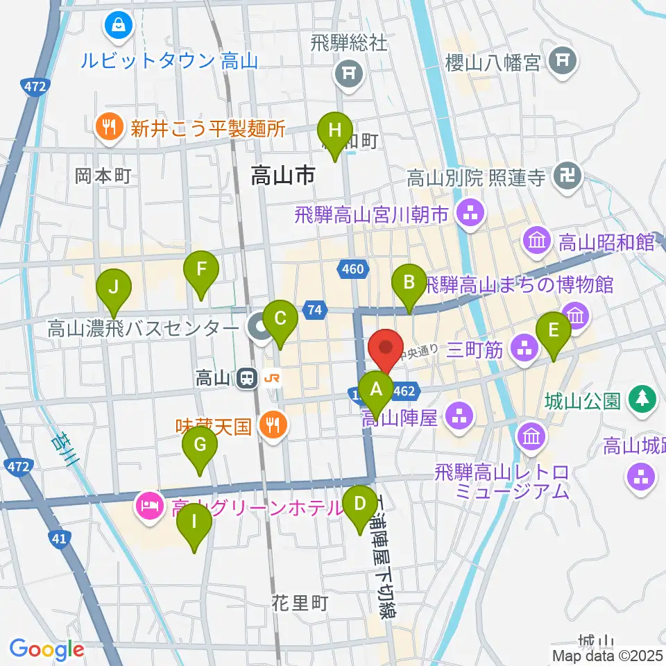 Hits FM周辺のコンビニエンスストア一覧地図