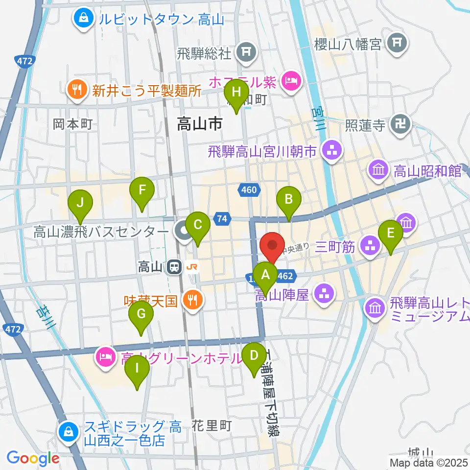Hits FM周辺のコンビニエンスストア一覧地図