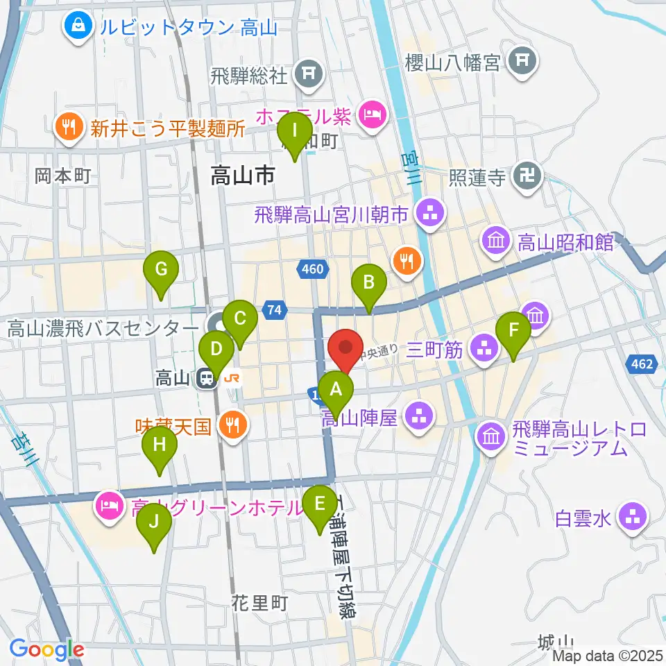 Hits FM周辺のコンビニエンスストア一覧地図
