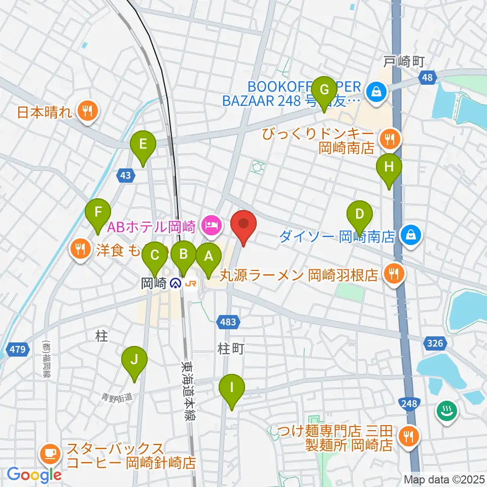 エフエムEGAO周辺のコンビニエンスストア一覧地図
