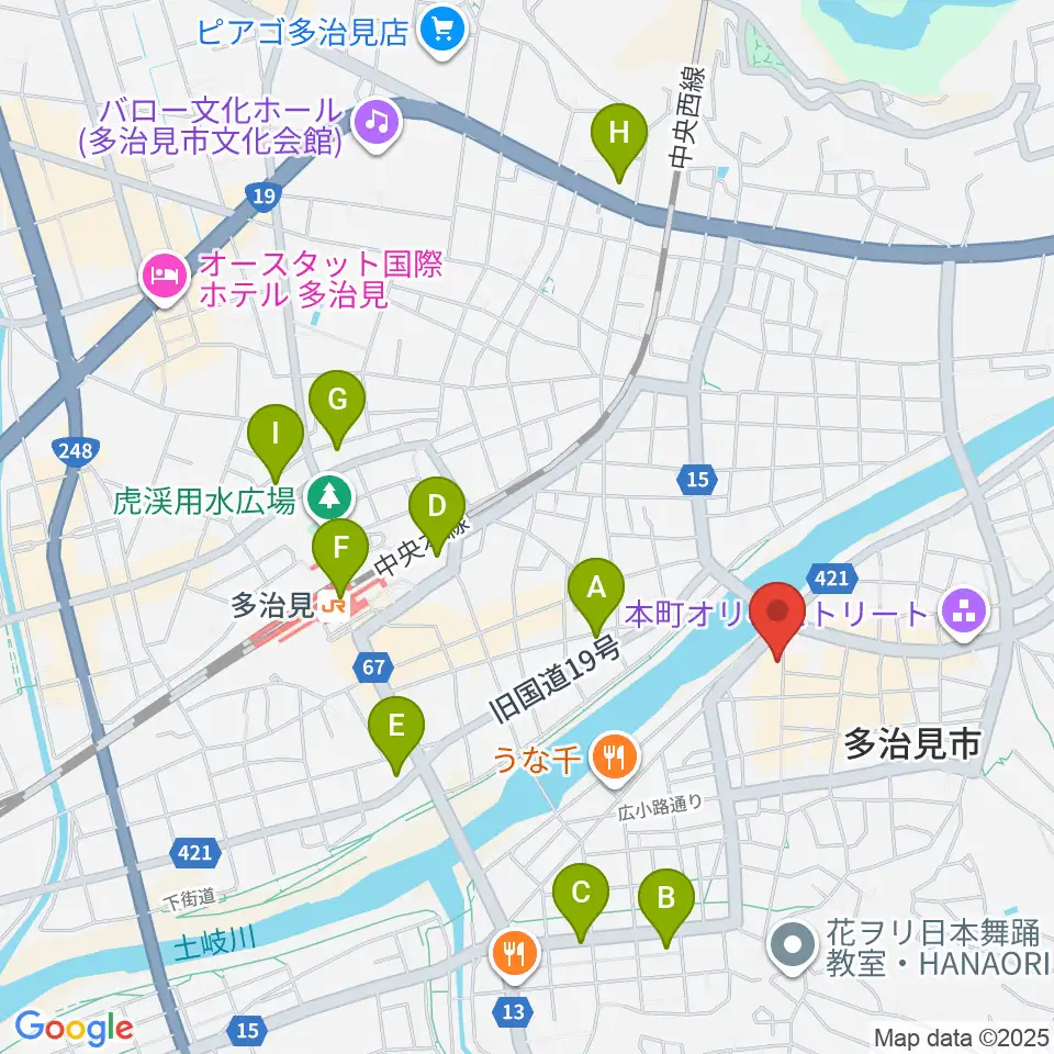 FM PiPi周辺のコンビニエンスストア一覧地図