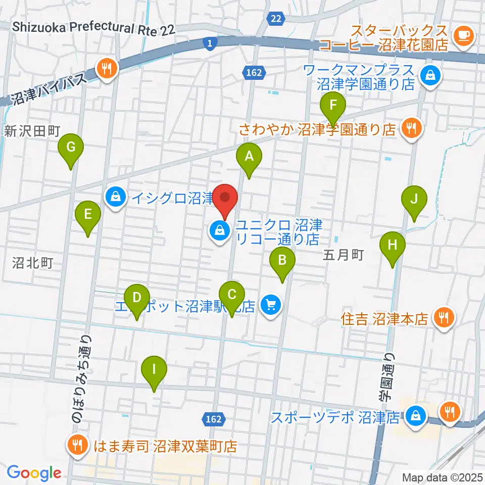 沼津コーストエフエム周辺のコンビニエンスストア一覧地図