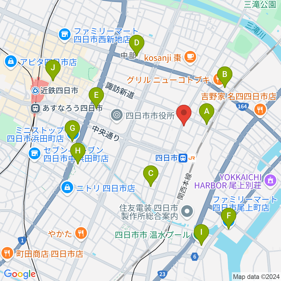 CTY-FM周辺のコンビニエンスストア一覧地図