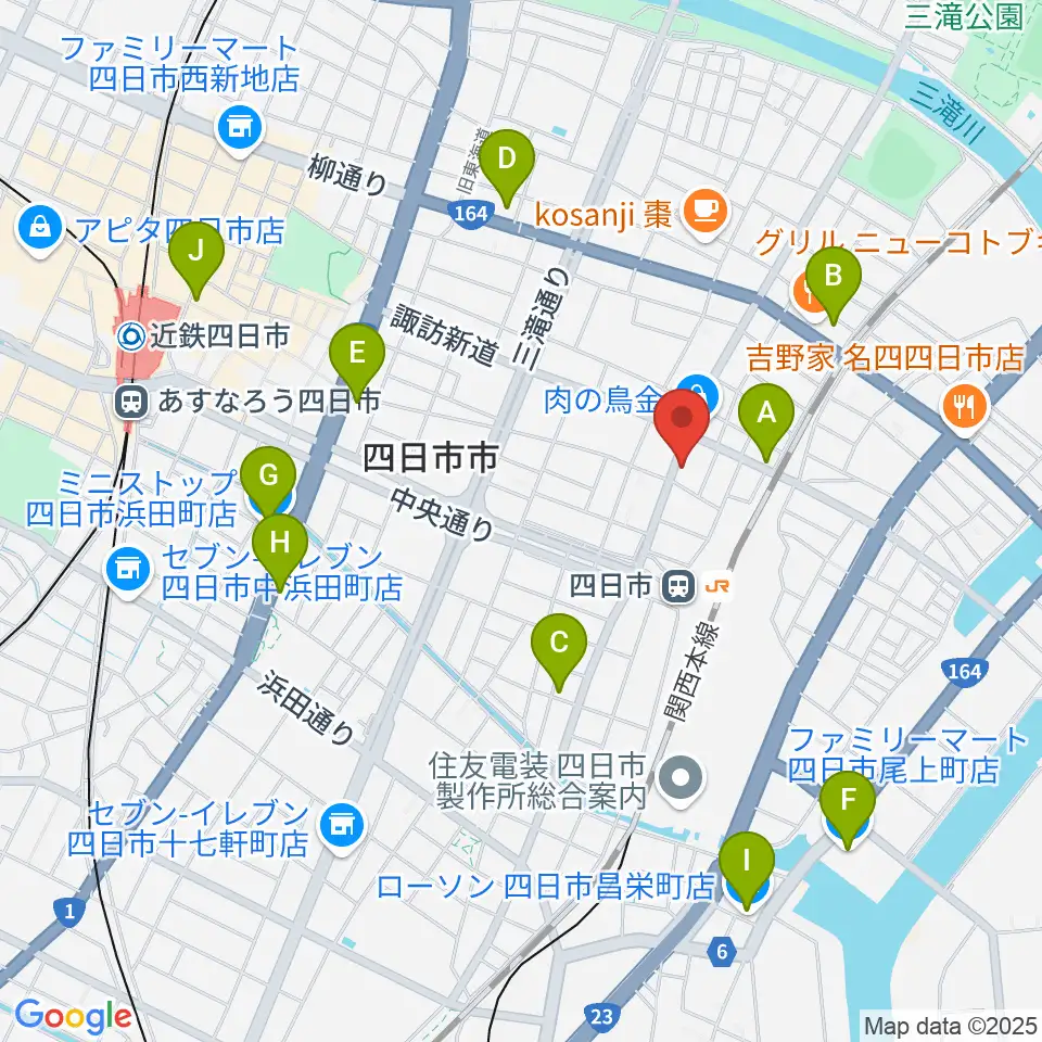 CTY-FM周辺のコンビニエンスストア一覧地図