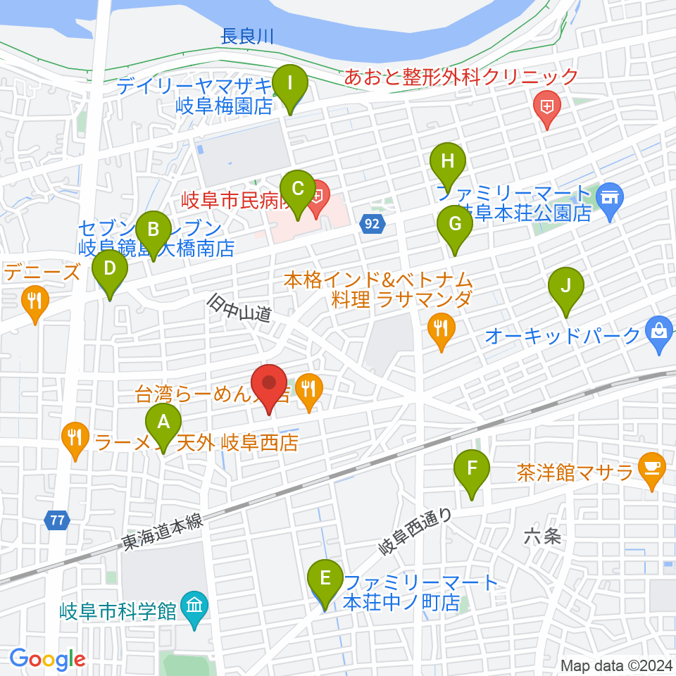 FMわっち周辺のコンビニエンスストア一覧地図